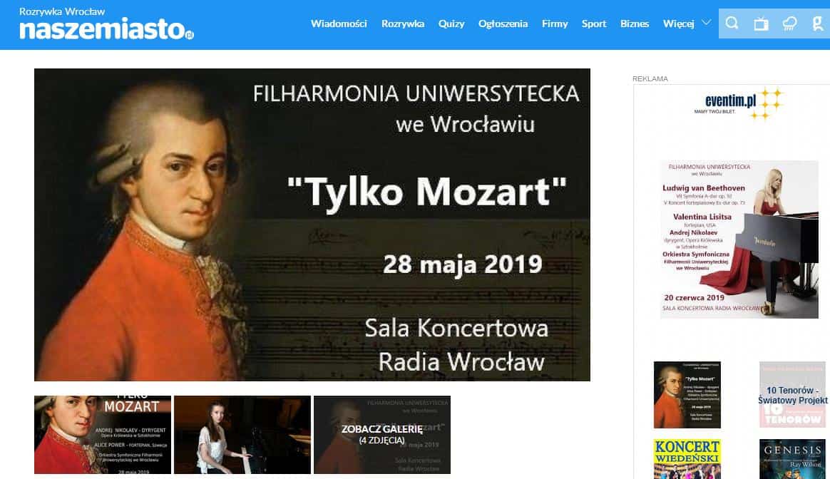 gazeta wrocławska o filharmonii uniwersyteckiej